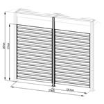 Příslušenství G21 fixní lamelová stěna 3x2,6 m pro pergolu Trenton