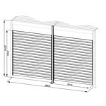 Příslušenství G21 fixní lamelová stěna 4x2,6 m pro pergolu Trenton