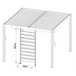 Příslušenství G21 fixní lamelová stěna 92x205,5 cm pro pergolu Austin