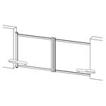 Příslušenství G21 montážní profil pro bránu s pohonem, 158 cm