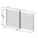 Příslušenství G21 otočná lamelová stěna 2,8x2,2 m pro pergolu Austin 