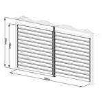 Příslušenství G21 otočná lamelová stěna 3,7x2,2 m pro pergolu Austin 