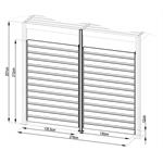 Příslušenství G21 otočná lamelová stěna 3x,2,6 m pro pergolu Trenton