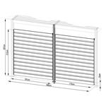 Příslušenství G21 otočná lamelová stěna 4x,2,6 m pro pergolu Trenton