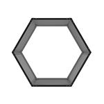 Přístřešek na dřevo G21 HEX 53 - 92 x 60 cm, antracitový