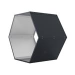 Přístřešek na dřevo G21 HEX 53 - 92 x 60 cm, antracitový