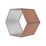 Přístřešek na dřevo G21 HEX 53 - 92 x 60 cm, hnědý