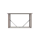 Přístřešek na dřevo G21 WOH 335 - 242 x 89 cm, hnědý