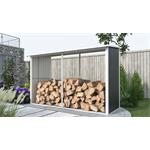 Přístřešek na dřevo G21 WOH 682 - 302 x 119 cm, antracitový