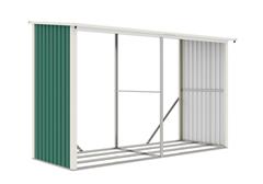 Přístřešek na dřevo G21 WOH 682 - 302 x 119 cm, zelený - 2. jakost