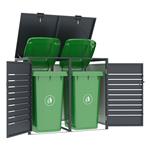 Přístřešek na popelnice G21 132x117x80 cm, antracitový 