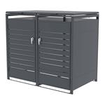 Přístřešek na popelnice G21 132x117x80 cm, antracitový 