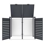 Přístřešek na popelnice G21 132x117x80 cm, antracitový 