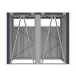 Přístřešek na popelnice G21 146x121x82 cm, antracitový plechový