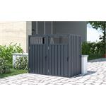 Přístřešek na popelnice G21 146x121x82 cm, antracitový plechový