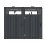 Přístřešek na popelnice G21 146x121x82 cm, antracitový plechový