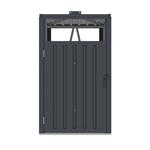 Přístřešek na popelnice G21 73x121x82 cm, antracitový plechový