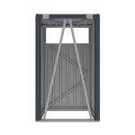 Přístřešek na popelnice G21 73x121x82 cm, antracitový plechový