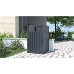 Přístřešek na popelnice G21 73x121x82 cm, antracitový plechový