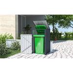 Přístřešek na popelnice G21 73x121x82 cm, antracitový plechový