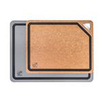 Prkénko krájecí G21 EcoCut z přírodní celulózy - sada 2 ks, grafitové/hnědé