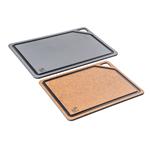 Prkénko krájecí G21 EcoCut z přírodní celulózy - sada 2 ks, grafitové/hnědé