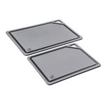 Prkénko krájecí G21 EcoCut z přírodní celulózy - sada 2 ks, grafitové