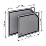 Prkénko krájecí G21 EcoCut z přírodní celulózy - sada 2 ks, grafitové