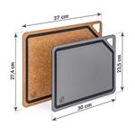 Prkénko krájecí G21 EcoCut z přírodní celulózy - sada 2 ks, hnědé/grafitové