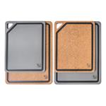 Prkénko krájecí G21 EcoCut z přírodní celulózy - sada 2 ks, hnědé