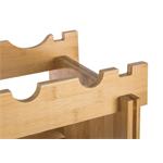 Regál na víno G21 na 72 lahví, bambusový