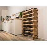 Regál na víno G21 na 72 lahví, bambusový