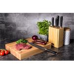 Sada nožů G21 Damascus Premium v bambusovém bloku, Box, 5 ks + brusný kámen