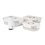 Set G21 skleněných vakuovacích dóz s pumpou, 4 ks