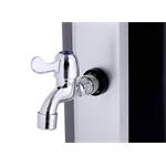 Solární sprcha G21 Amber 60 l, černo-stříbrná 