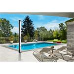 Solární sprcha G21 Amber 60 l, černo-stříbrná 