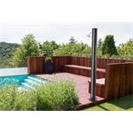 Solární sprcha G21 Helen 40 l, černo-stříbrná 