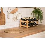 Stojan na víno G21 na 8 lahví, bambusový