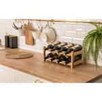 Stojan na víno G21 na 8 lahví, bambusový