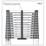 Teleskopický žebřík G21 GA-TZ12-3,8M štafle/žebřík - poškozený obal