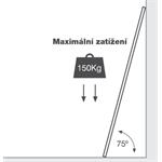 Teleskopický žebřík G21 GA-TZ12-3,8M štafle/žebřík - poškozený obal