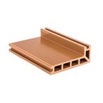 Terasové prkno G21 zakončovací, 2,5 x 14 x 400 cm, Light Wood, WPC