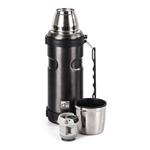 Termoska G21 na pití, 1000 ml, ocelově šedá s rukojetí