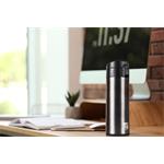 Termoska G21 na pití, 350 ml, ocelově šedá 