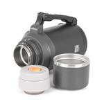 Termoska G21 nerezová 1200 ml, černo-šedá