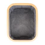 Úložný box G21 24 x 30 x 15 cm, bambusový s víkem, šedý