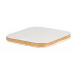 Úložný box G21 30 x 30 x 15 cm, bambusový s víkem, béžový