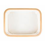 Úložný box G21 40 x 30 x 15 cm, bambusový s víkem, béžový