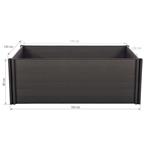 Vyvýšený záhon G21 Crop 183 x 143 x 80, WPC, Eben