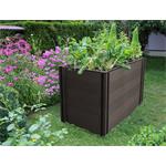 Vyvýšený záhon G21 Crop 183 x 143 x 80, WPC, Eben